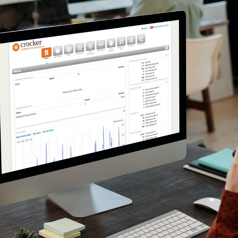 crocker communications platform on desktop